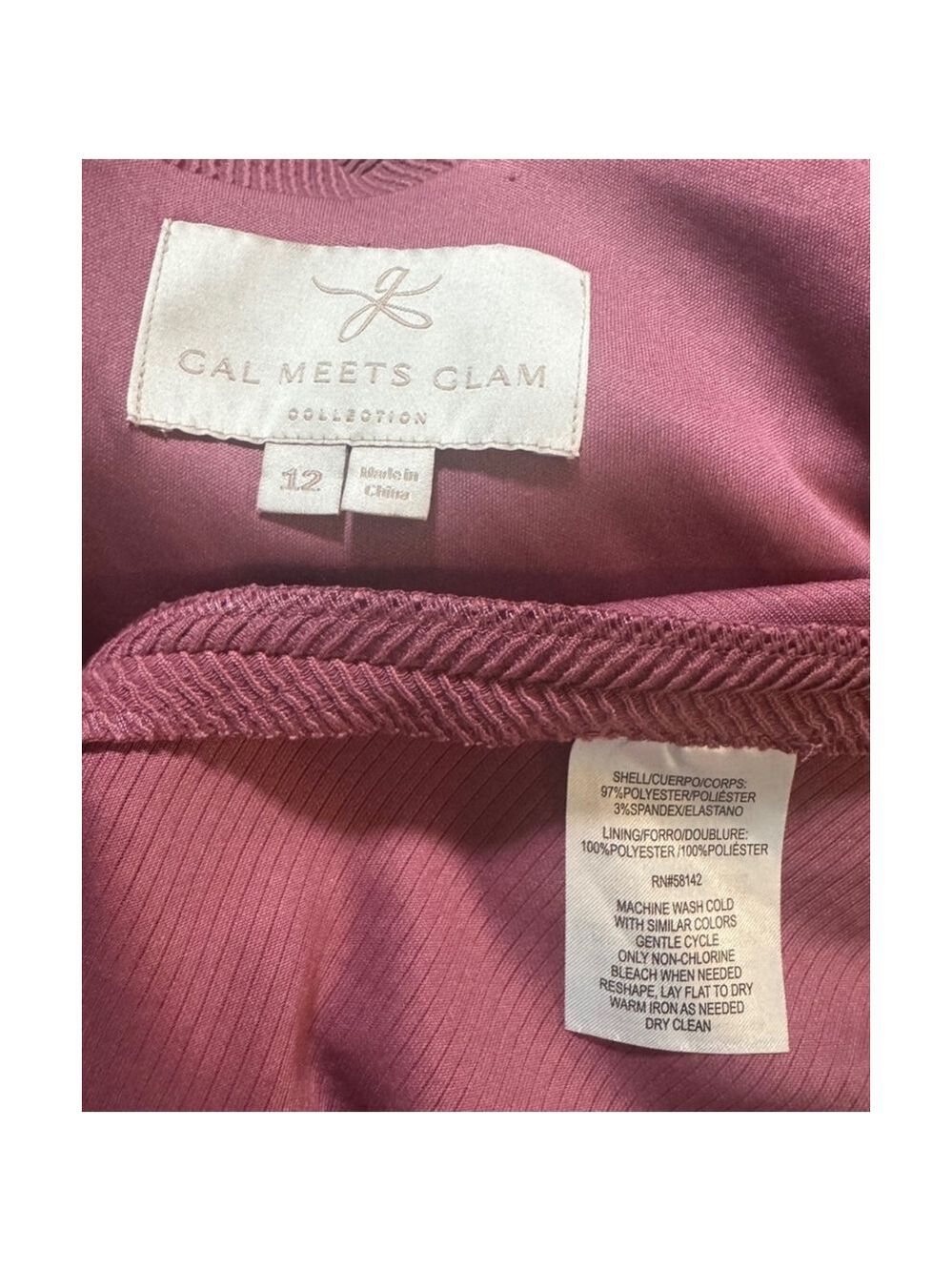 Women's Gal Meets Glam Dress Size 12 Pink - Picture 8 of 8